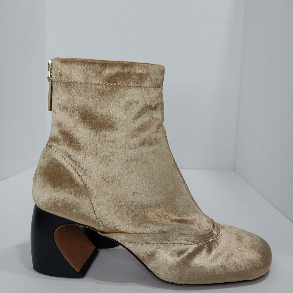 3.1 Phillip Lim "ID" Velvet Ankle Boots, Size 38|US 8.5 - Picture 5 of 10